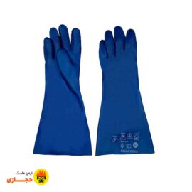 دستکش-ضد-حلال-پوشا-مدل-پترو-آبی-ایمن-ماسک-حجازی